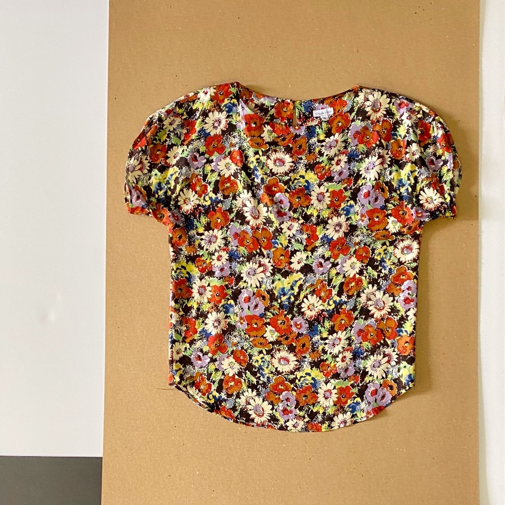 Steven Alan-original silk floral print blouse